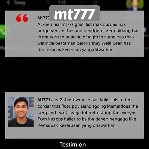 Testimoni Pemain Tentang Pengalaman di Mt777